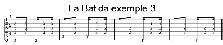 batida avec syncope et anticipation