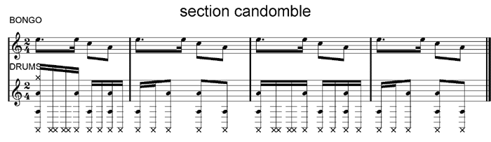 image Section rythmique du candombl