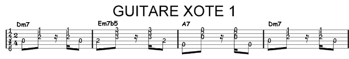 Le xote 1  la guitare